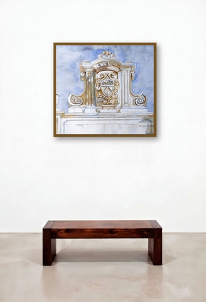 Light 1 (Ornate Facade) by artist Balaji G Bhange displayed in a Boutique Hotel Style Dining Room