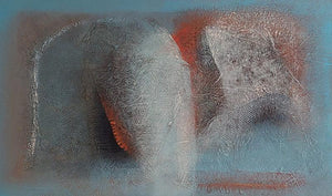 Abstract mixed media painting titled 'Light', 36x60 inches, by artist Sanju Jain on Canvas