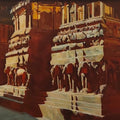 Religious acrylic painting titled 'Light And Shade Of Kailas Temple 1', 36x48 inches, by artist Sheetal Bawkar on Canvas