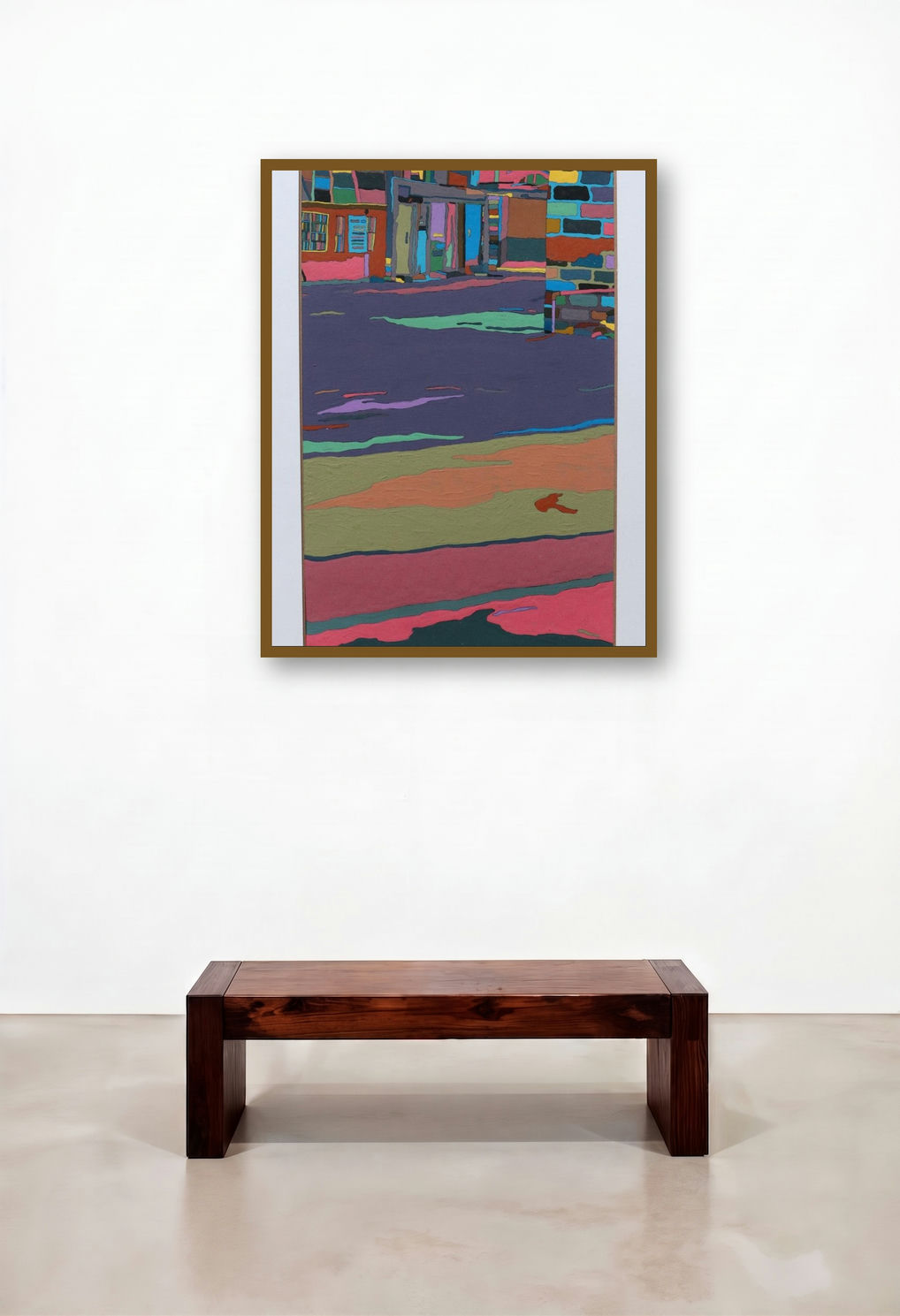 Lightning Night (Serene Nightfall) by artist Kiran Gunjkar displayed in a Luxury Home Office