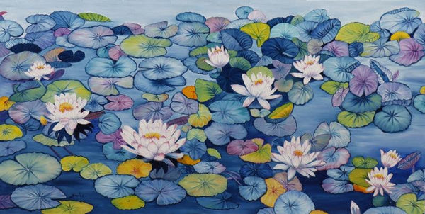 Lily Pond 25 by Sulakshana Dharmadhikari | ArtZolo.com