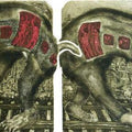 contemporary printmaking titled 'Local Life', 34x77 inches, by artist Charandas Jadhav on Paper