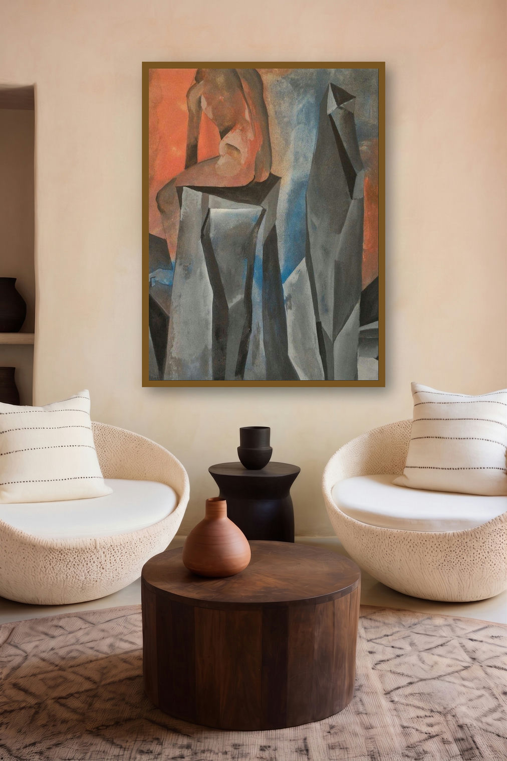 Loneliness (Equilibrium) by artist Akashay Avsare displayed in a Modern gallery