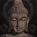 Figurative acrylic painting titled 'Lord Buddha Meditation 2', 12x12 inches, by artist Sulakshana Dharmadhikari on Canvas