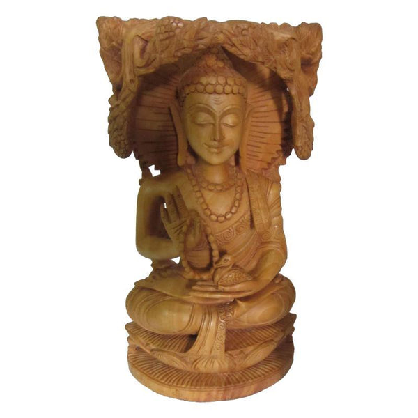 Lord Buddha Under Tree Handicraft By Ecraft India