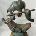 Lord Ganesha' religious Bronze sculpture by artist Dilip Paul, 16x12 inch, on bronze