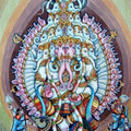 Religious mixed media painting titled 'Lord Ganesha 3', 30x18 inches, by artist Anand Sonar on Handmade Paper