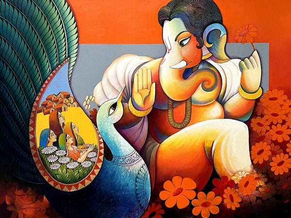 Lord Ganesha by Sanjay Tandekar | ArtZolo.com