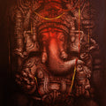 Lord Ganesha' religious acrylic painting by artist Palash Halder, 48x36 inch, on canvas