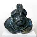 'Lord Ganesha Series 5' religious Agate Gemstone sculpture by artist Rambali Prajapati, 13x7 inch, on agate gemstone