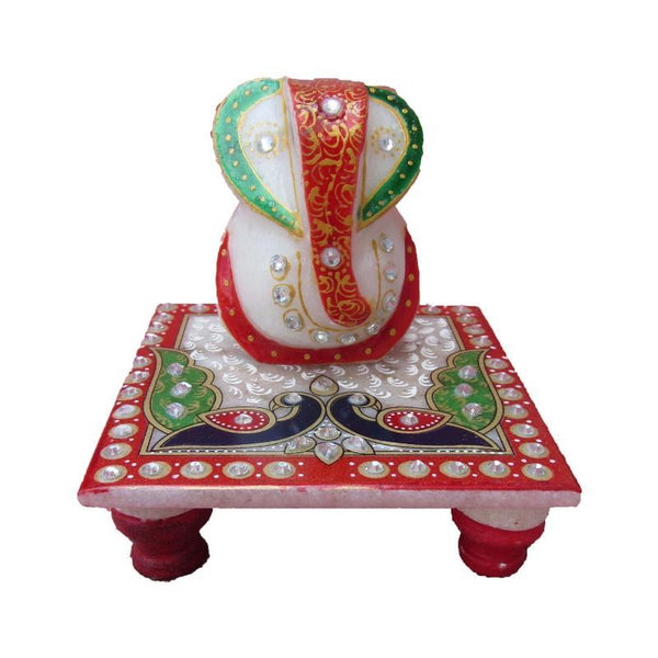 Lord Ganesha With Peacock On Chow Handicraft By Ecraft India