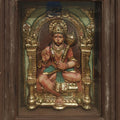 Lord Hanuman' religious tanjore traditional_art by artist Tanjore Tanjaur, 29x23 inch, on wood