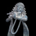 Religious sculpture titled 'Lord Krishna Playing Flute', 24x15x9 inches, by artist Ravi Mishra on Mixedmedia