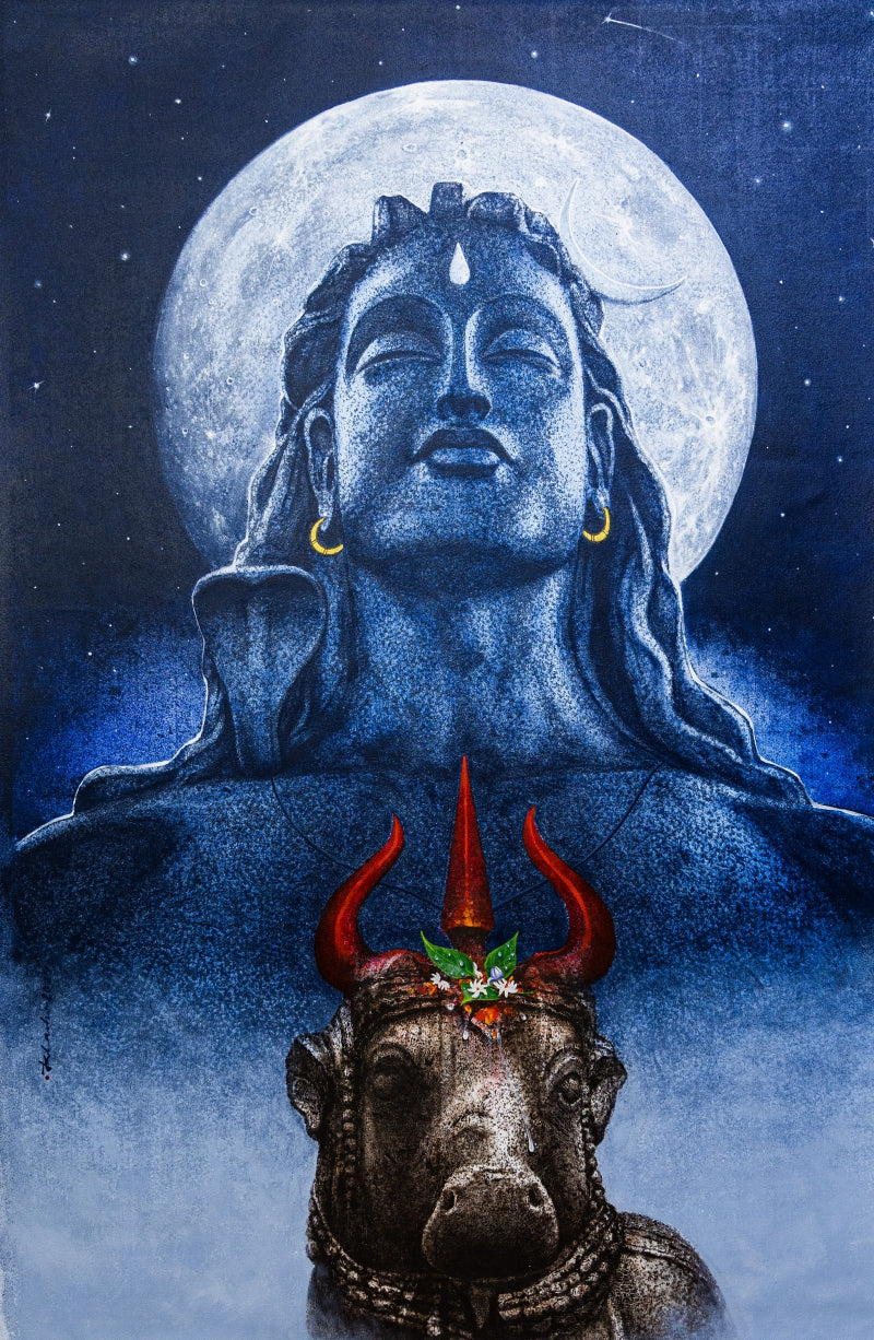 Shiva Blue Paintings & Artworks – Wall Art for Your Space