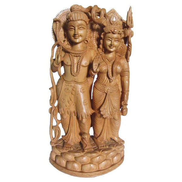 Lord Shiva With Parvati by Ecraft India | ArtZolo.com
