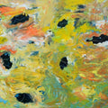 'Lost Paths And Milestones 2' abstract acrylic painting by artist Vinay Sane, 24x60 inch, on canvas