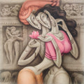 Figurative acrylic painting titled 'Love At Khajuraho', 36x36 inches, by artist Ramesh Pachpande on Canvas
