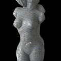 Figurative sculpture titled 'Lyarical Inscription 1', 36x16x15 inches, by artist Ashwin Kadam on Black Marble