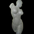 Figurative sculpture titled 'Lyarical Inscription 2', 36x16x15 inches, by artist Ashwin Kadam on Black Marble