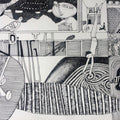 Figurative pen-ink drawing titled 'Made In China Tea Table', 9x11 inch, by artist Pavan Kumar D on Paper