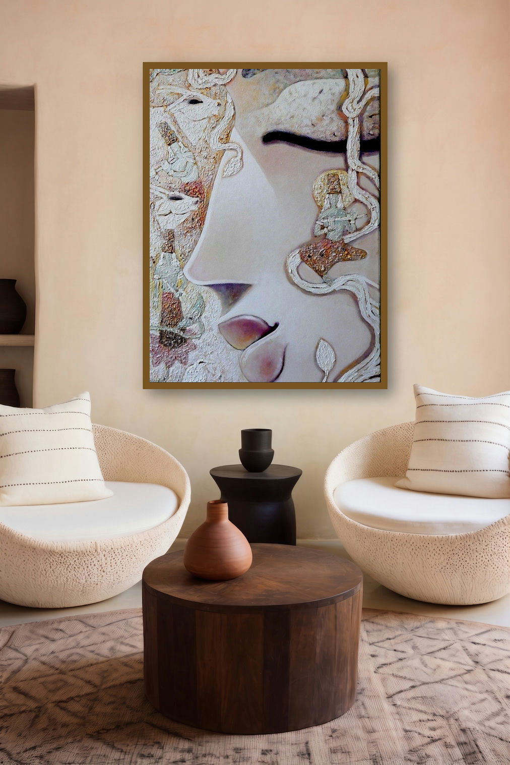 Madhusudan (Veiled Beauty) by artist Subrata Ghosh displayed in a Designer gallery