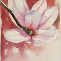 Magnolia' nature watercolor painting by artist Anjana Sihag, 9x6 inch, on paper