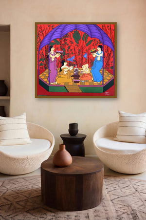 Mahashivratri (Divine Offering) by artist Chetan Katigar displayed in a Indian Art gallery