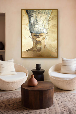 Make Sure You Breathe Well (The Mask We Wear) by artist Satyabrata Adhikary displayed in a Contemporary gallery