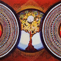 Nature acrylic painting titled 'Mandala Expansion Beyond Dimension 2', 40x30 inches, by artist NITU CHHAJER on Canvas