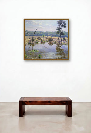 Mangrov Dahisar (Mirror of the Marsh) by artist Sanjay Sarfare displayed in a Designer Executive Office