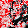 Marilyn Monroe 9' figurative acrylic painting by artist Sujit Karmakar, 48x36 inch, on canvas