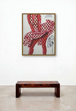 Marilyn Monroe (Marilyn in Motion) by artist Sonaly Gandhi displayed in a Scandinavian Home Office