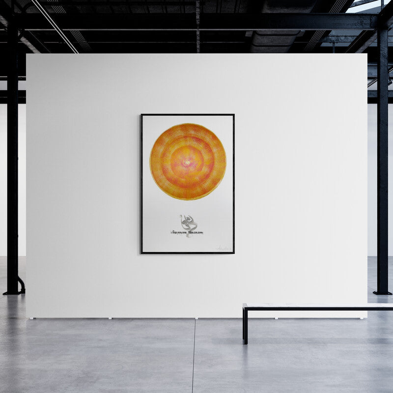 In-situ view of Achyut Palav's 'Meditate (Cosmic Mandala)' painting in a room