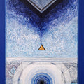 meditation acrylic painting titled 'Meditation 184', 36x18 inches, by artist Nilesh Nikam on Canvas