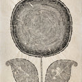 Meditations 1' contemporary mixed-media painting by artist Palash Chandra Baidya, 30x20 inch, on handmade paper