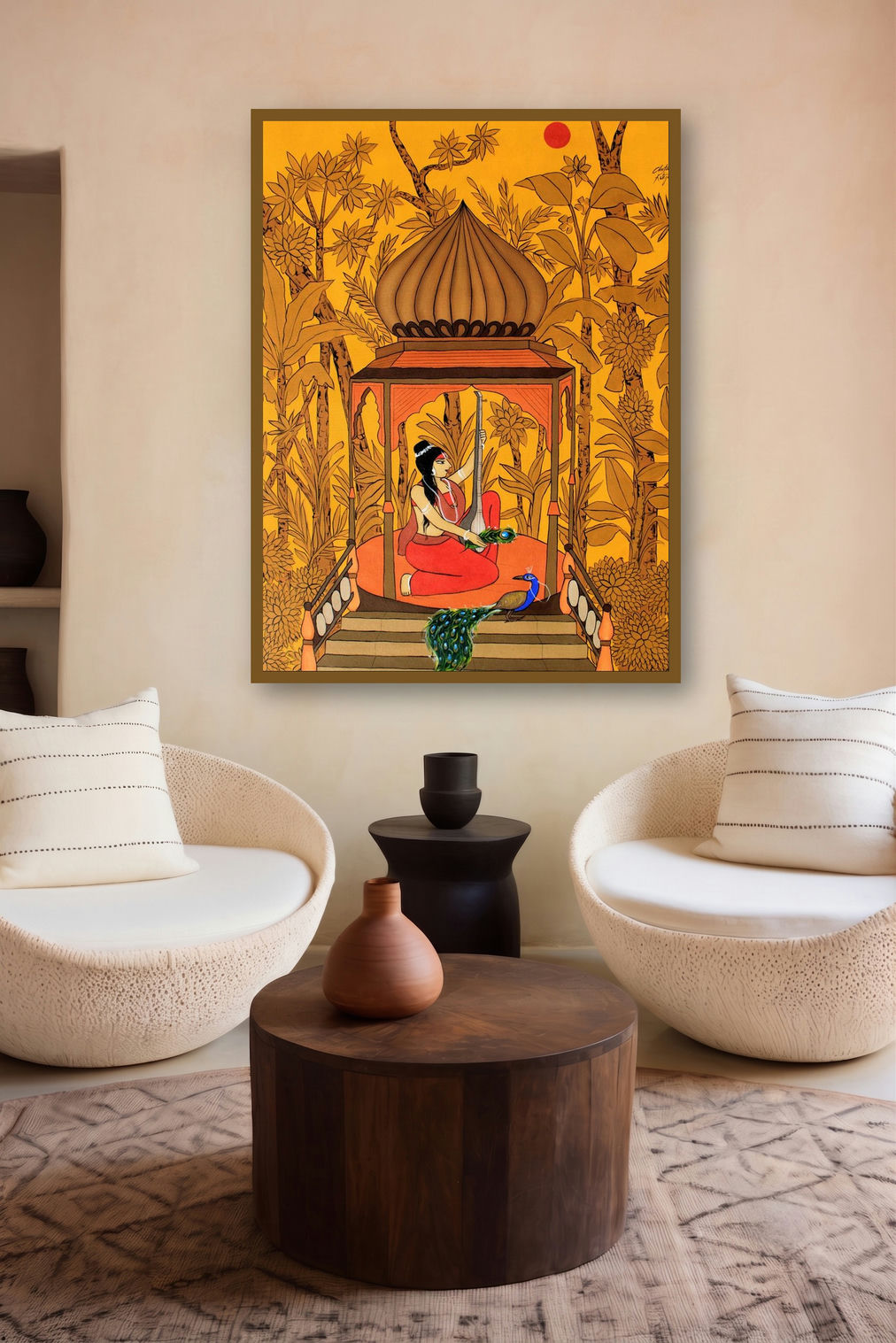 Meera (Meera Bai displayed in a Museum Style gallery