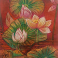 Nature mixed media painting titled 'Melody Of Lotus 2', 21x14 inches, by artist Atin Mitra on Paper