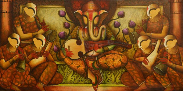 Melody Of The Divine by Anupam Pal | ArtZolo.com