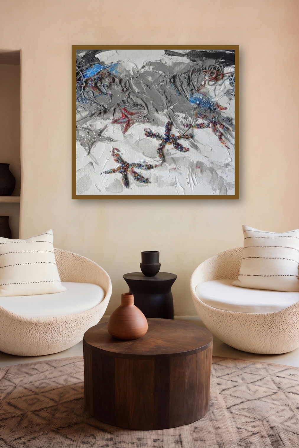 Meraviglie (Celestial Shore) by artist Francesca Monico displayed in a Contemporary Exhibition gallery