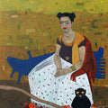 Figurative mixed media painting titled 'Mere Liye Saadi Leke Aana', 48x36 inches, by artist Himanshu Lodwal on Canvas