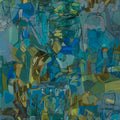 Metaphor Of Life 17' abstract mixed-media painting by artist Apurva Singh, 48x24 inch, on canvas