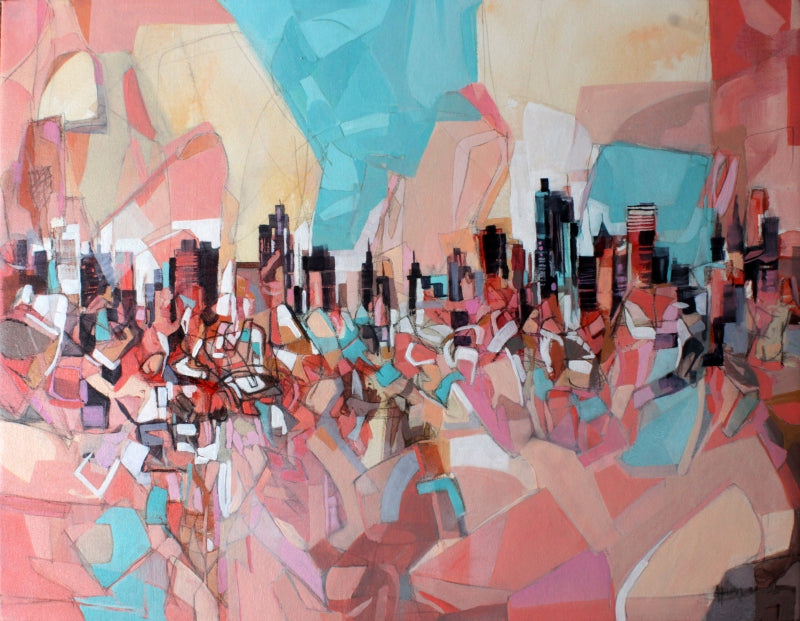 Metaphor Of Life 2' abstract mixed-media painting by artist Apurva Singh, 30x36 inch, on canvas