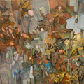 Metaphor Of Life 22' abstract mixed-media painting by artist Akshay Sawant, 24x36 inch, on canvas