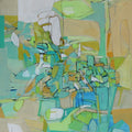 Metaphor Of Life D' abstract mixed-media painting by artist Apurva Singh, 36x24 inch, on canvas