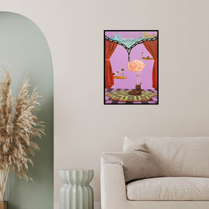 In-situ view of Ankur Singla's 'Mix Landscape' painting in a room