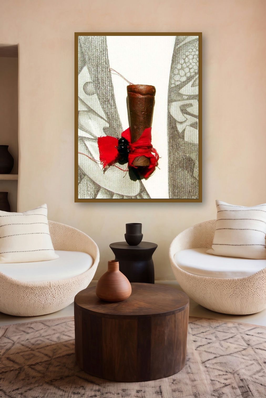 Mixed Media Abstract Ii by artist Mohit Bhatia displayed in a Luxury gallery
