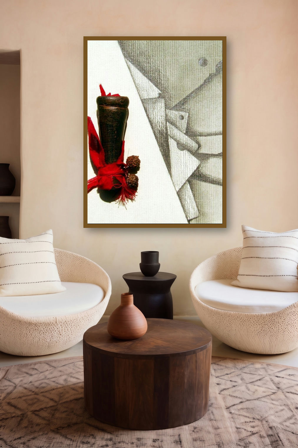 Mixed Media Abstract V by artist Mohit Bhatia displayed in a Contemporary gallery