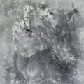 Monochrome Whispers 1' abstract acrylic painting by artist Dilip Mali, 15x15 inch, on canvas