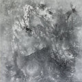 Monochrome Whispers 2' abstract acrylic painting by artist Dilip Mali, 15x15 inch, on canvas