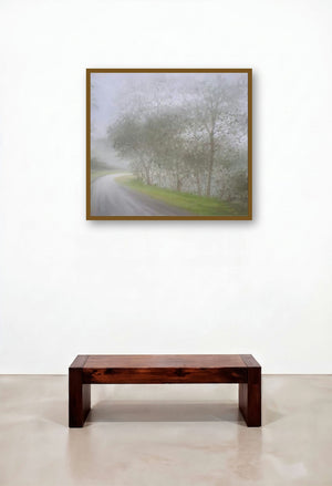 Monsoon Curve by artist Fareed Ahmed displayed in a Contemporary Luxury Hotel Lobby